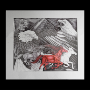 The Four Horsemen- matted print