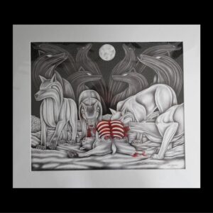 The Feast- matted print