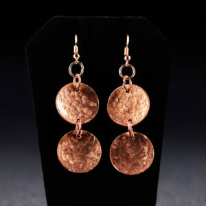 Double Copper Earrings