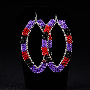 Multi Colored Tear Drop Earrings